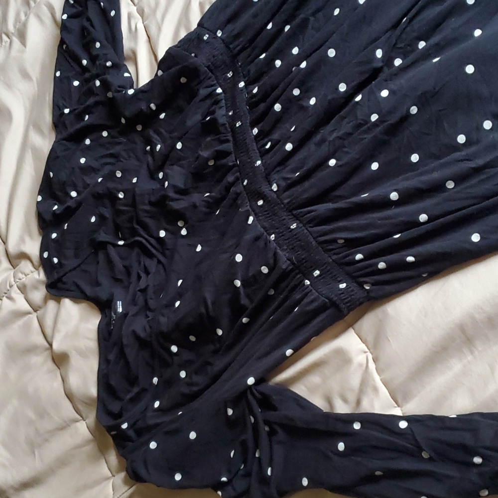 Poka Dot Maternity dress